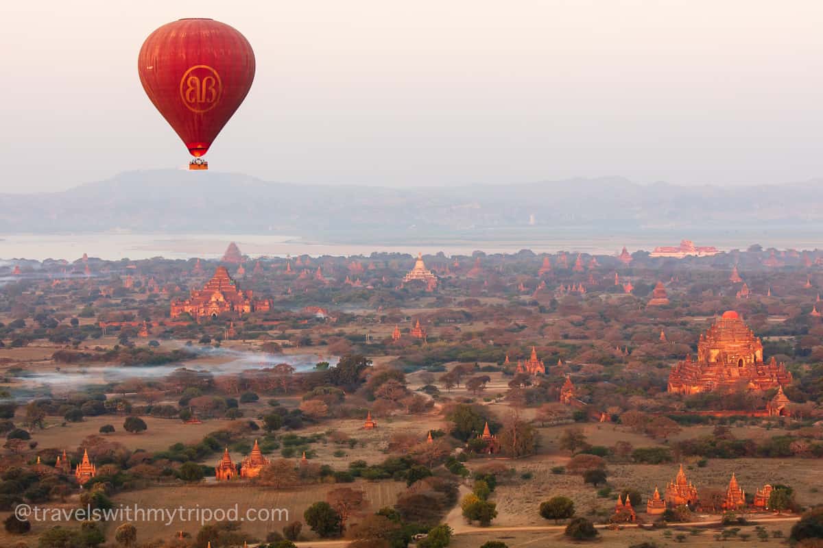 Balloon Over Bagan Temples