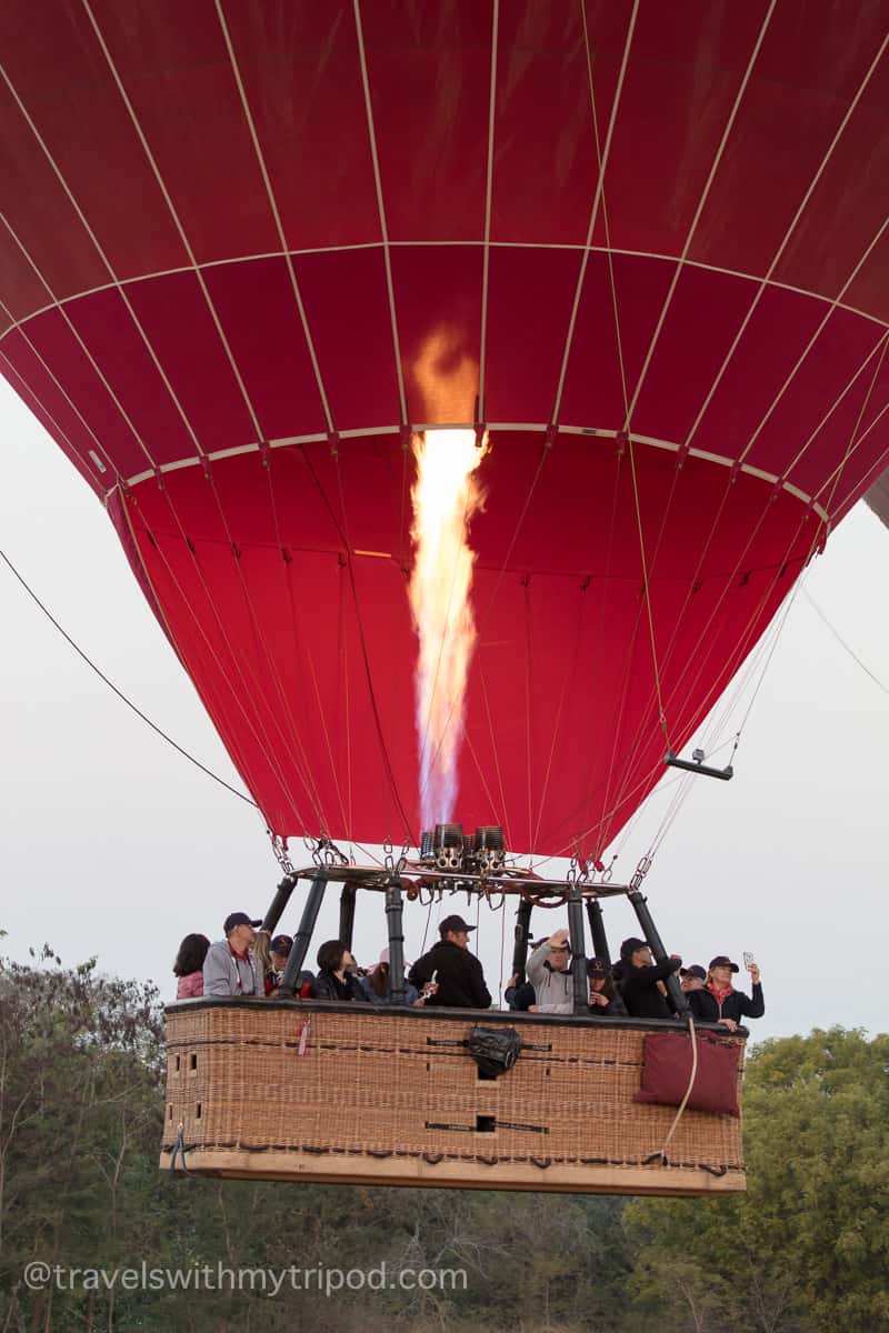 Hot Air Balloon Taking Off