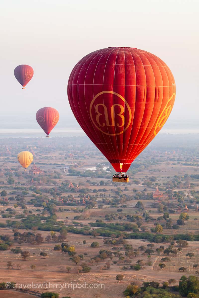 Balloons Flying Over Bagan