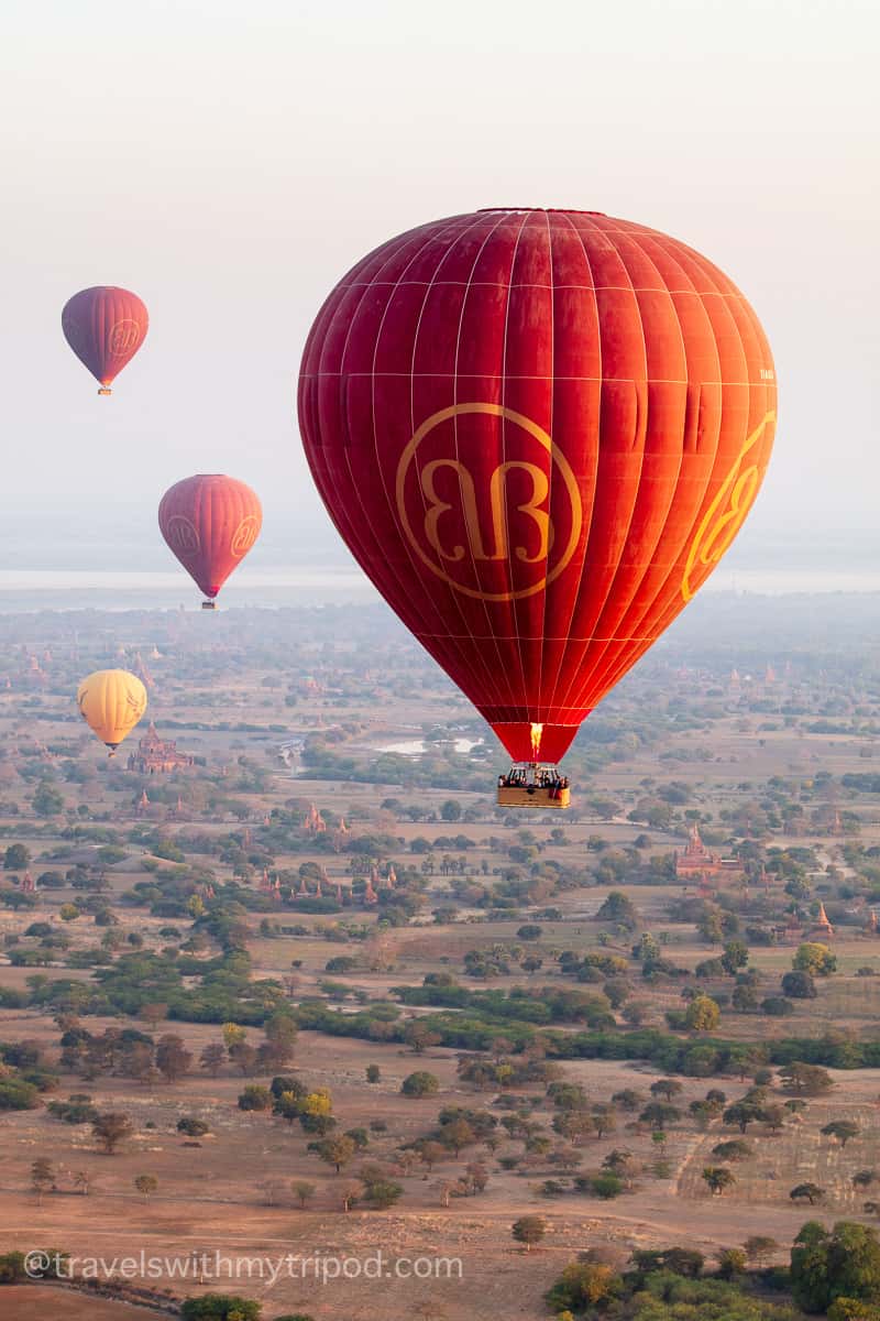 Balloons Flying Over Bagan