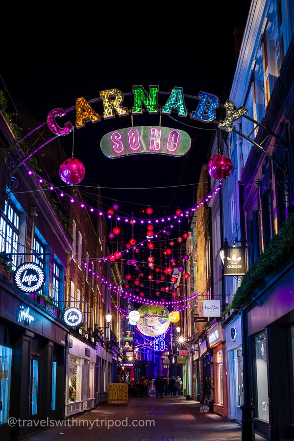 Carnaby Street Christmas Lights in 2022