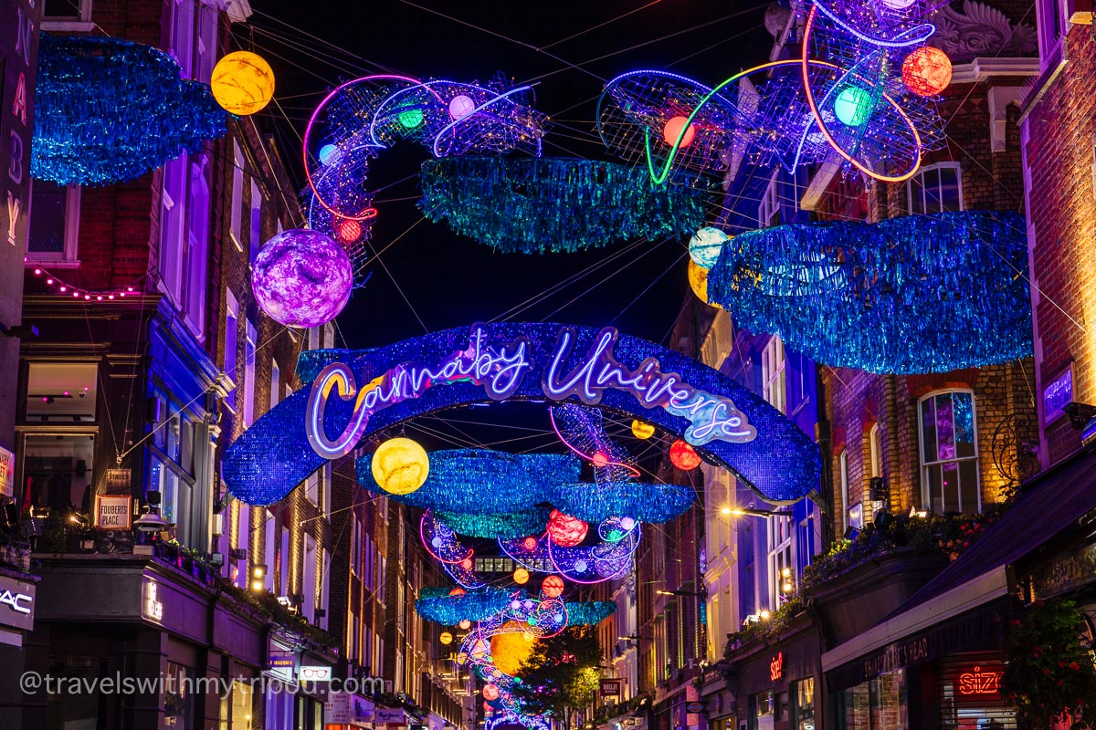 Carnaby Street Christmas Lights in 2023