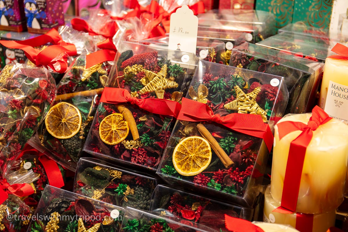 Christmas decorations for sale at Christmas market Christmas decorations for sale at Christmas market