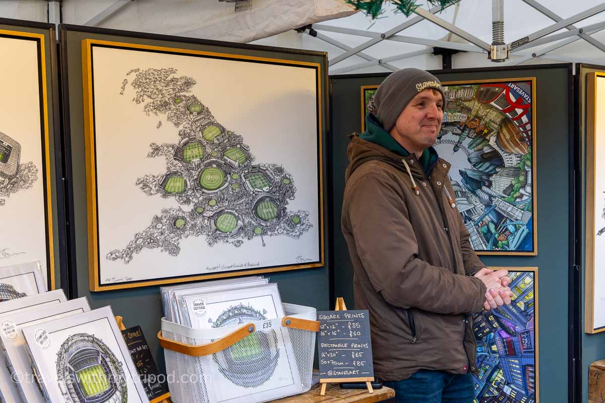 Artwork gifts at Hampton Court Festive Fayre