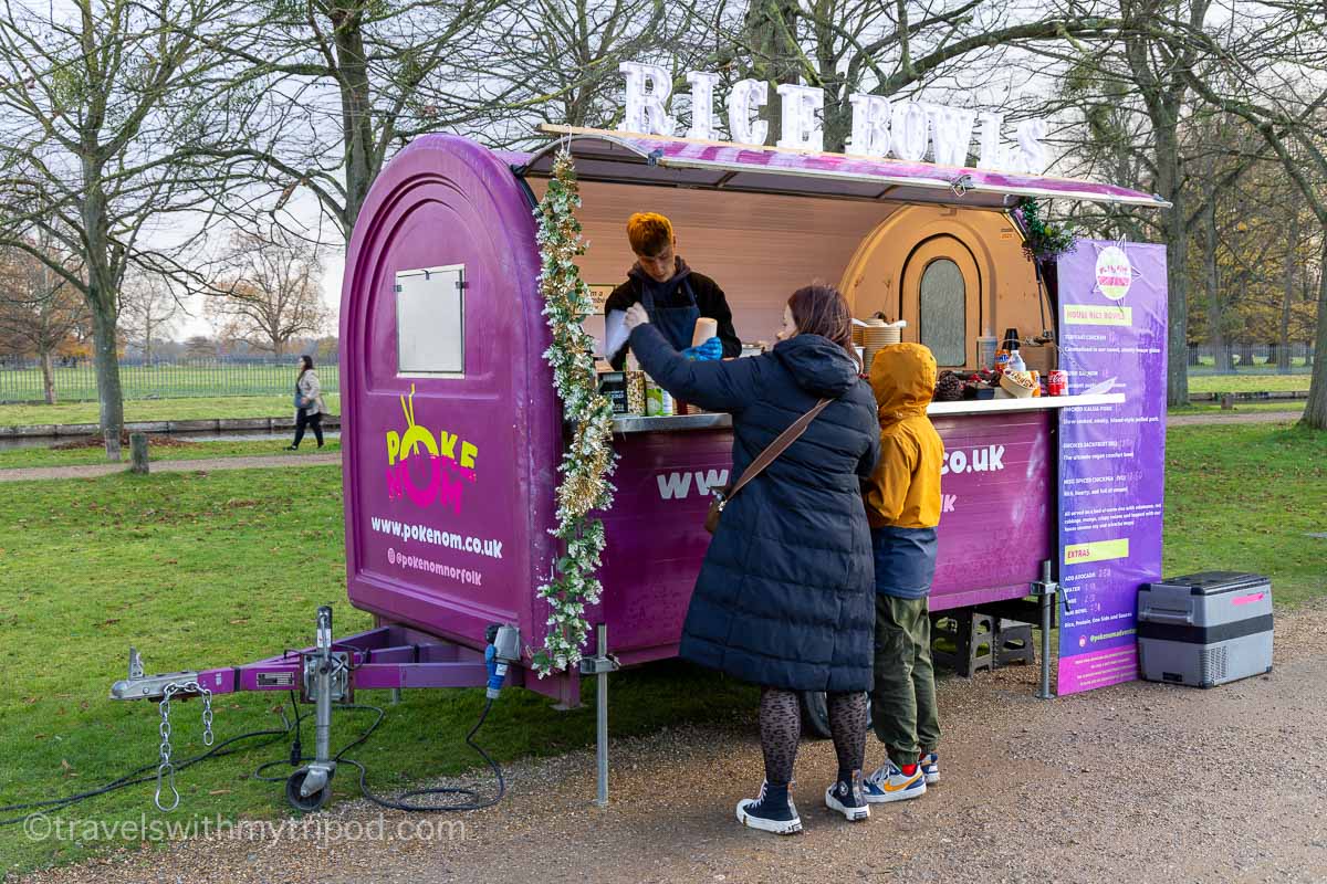 Food stall at Festive Fayre