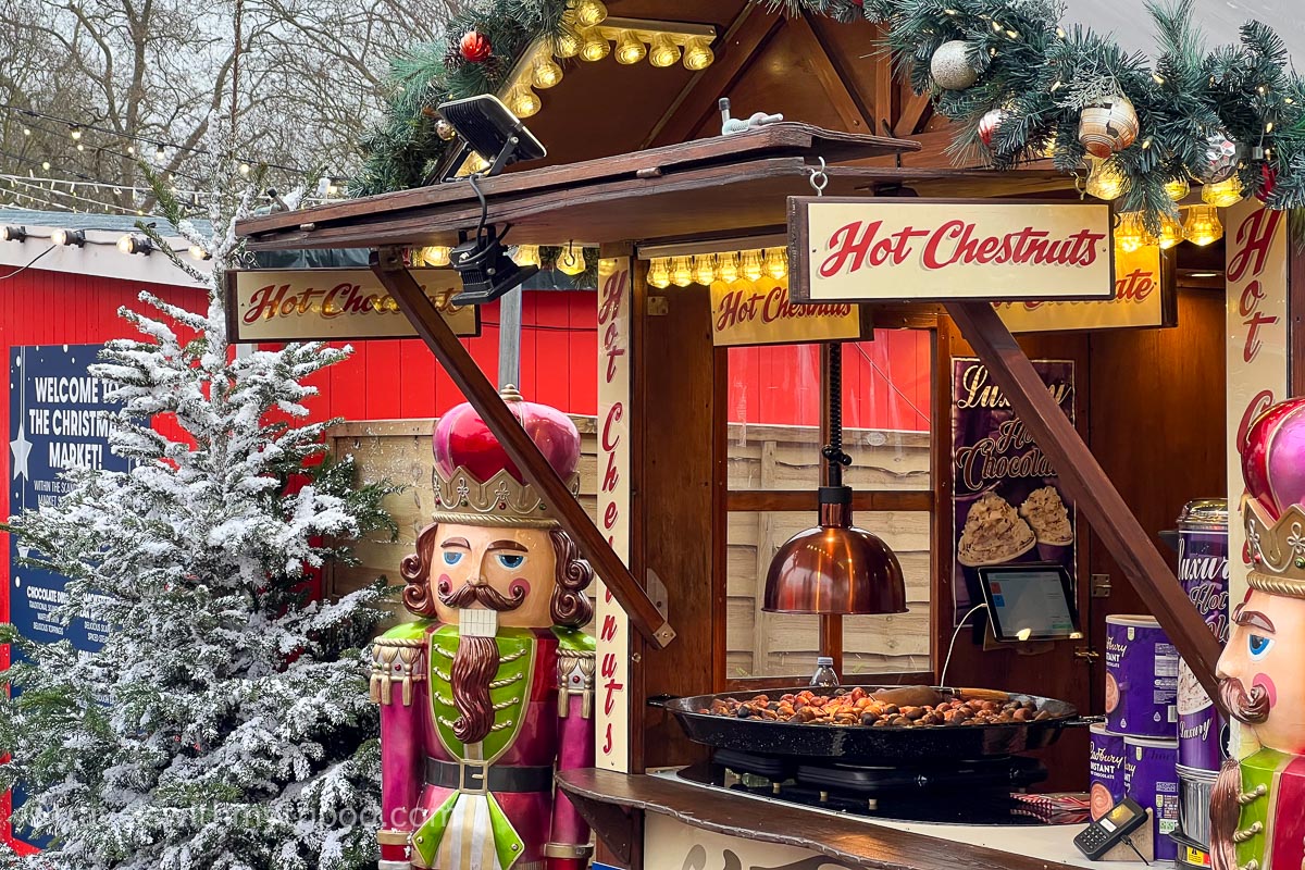 Festive snacks at Winter Wonderland