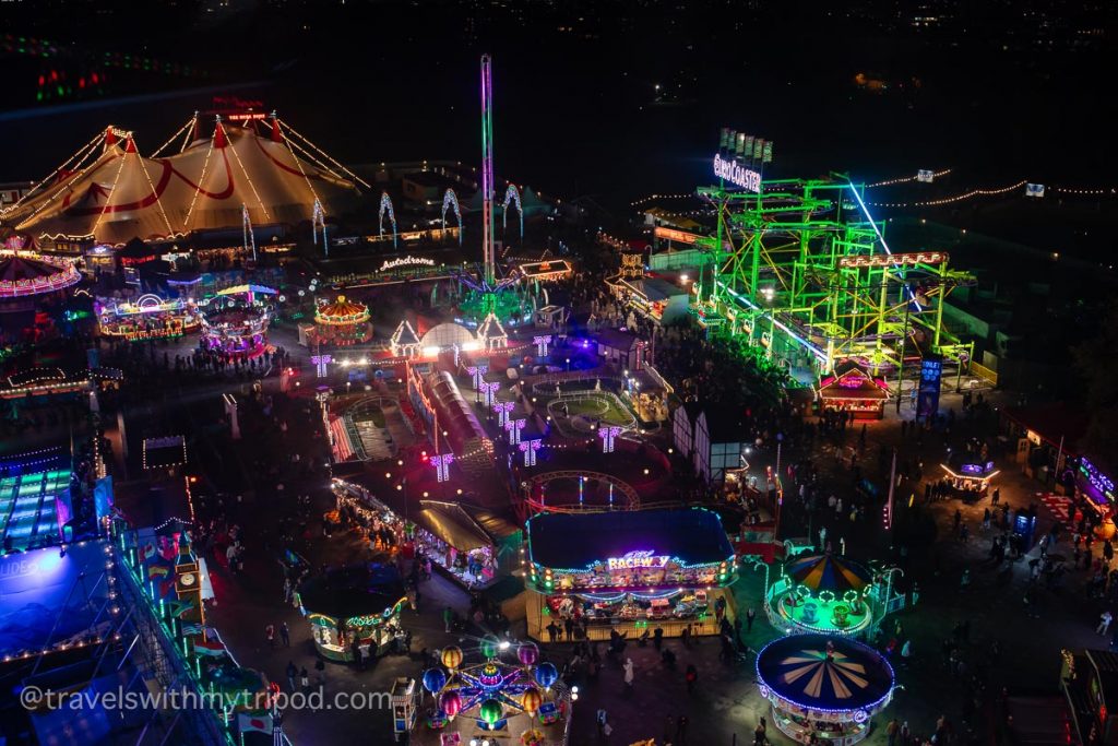 Hyde Park Winter Wonderland from the air