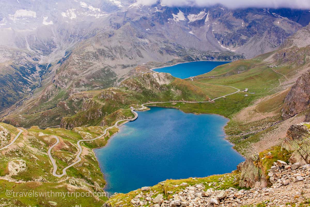 Lake Agnel and Serru at the Nivolet Pass