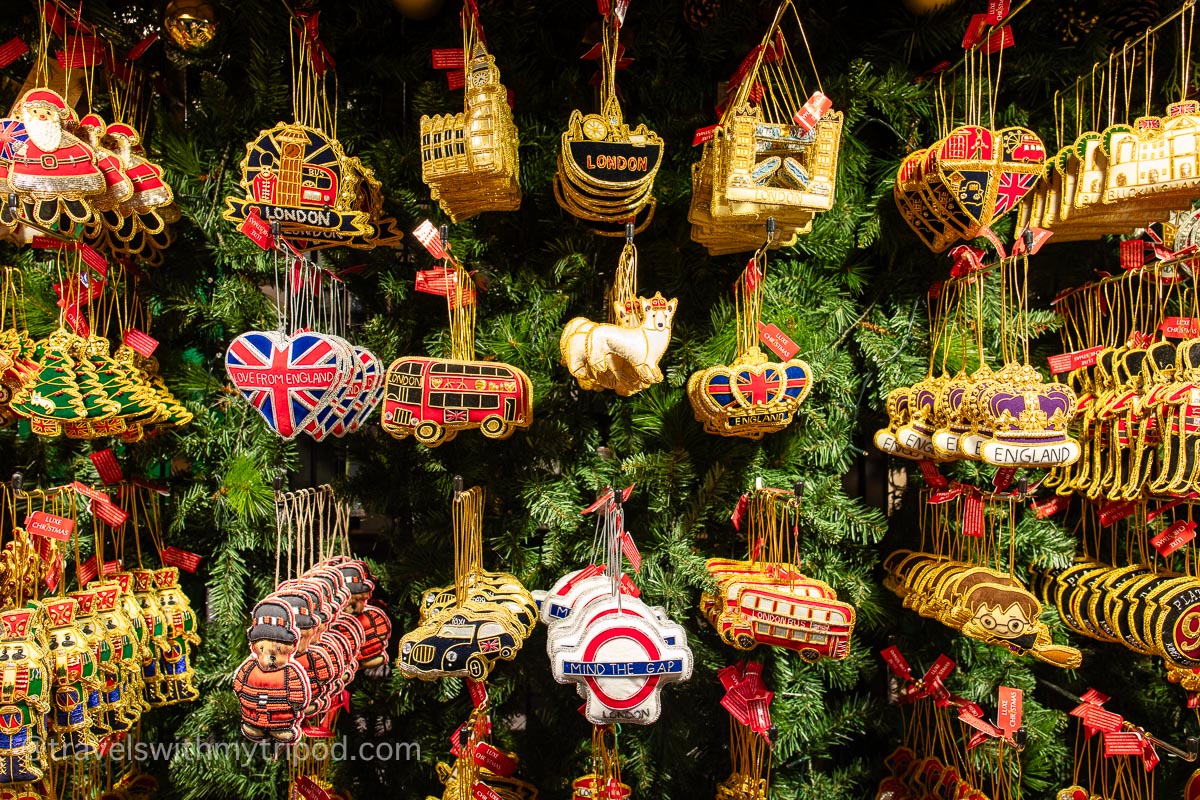 London Christmas decorations for sale at Christmas by the River London Christmas decorations for sale at Christmas by the River