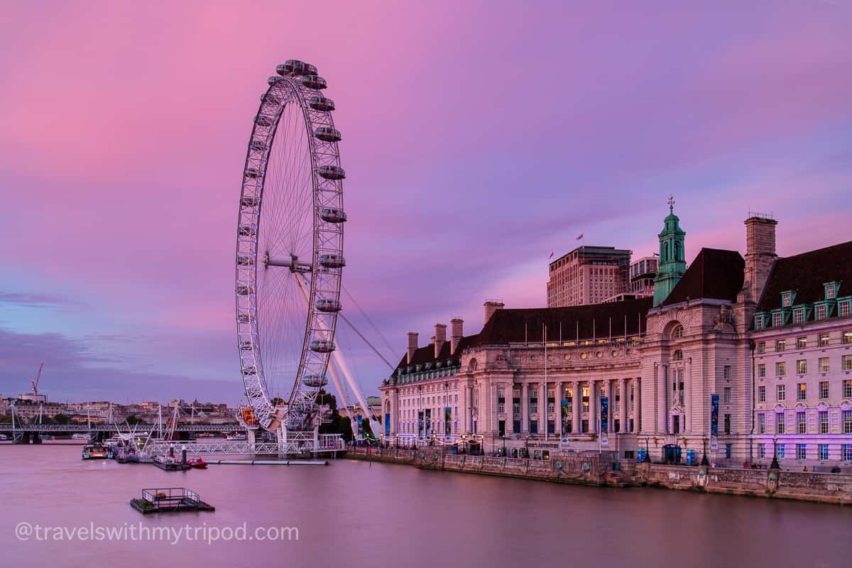 London Eye Sunset