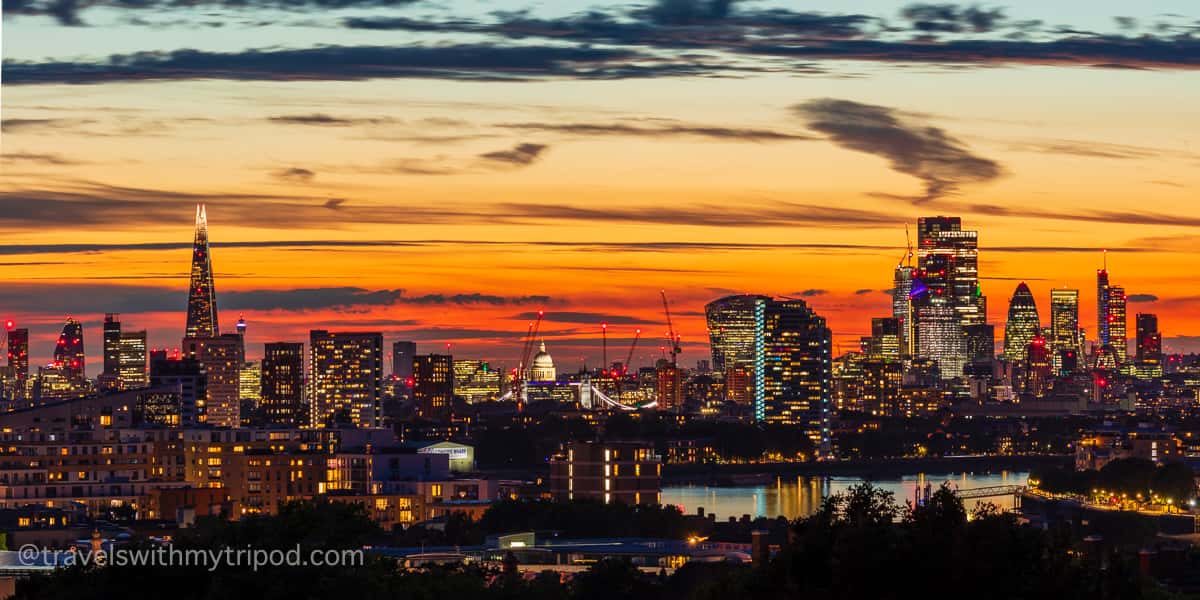 London Sunset From Greenwich Park