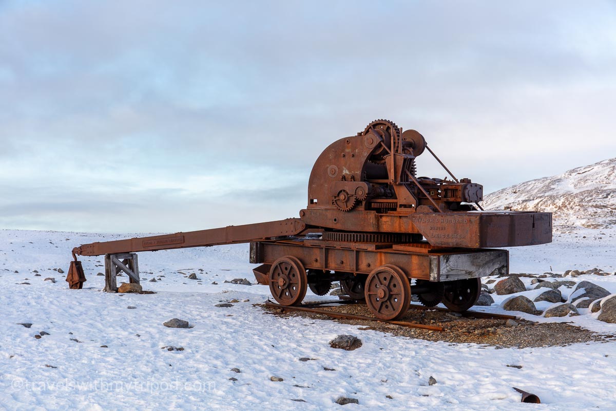 Old crane in Ny London, Svalbard