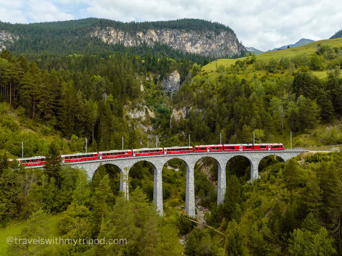 Bernina Express Swiss Mountain Train