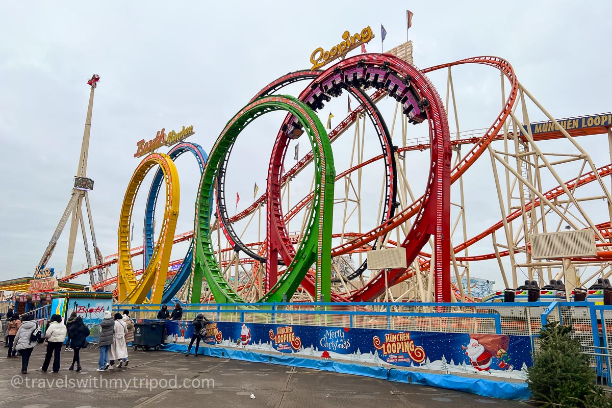 Munchen Looping roller coaster at Hyde Park Winter Wonderland