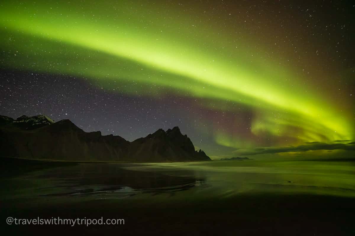 Northern Lights at Vestrahorn