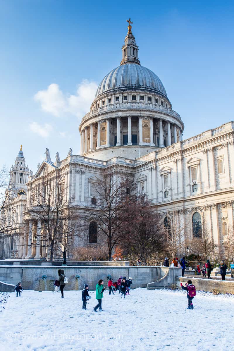 St Paul's Cathedral in the Snow