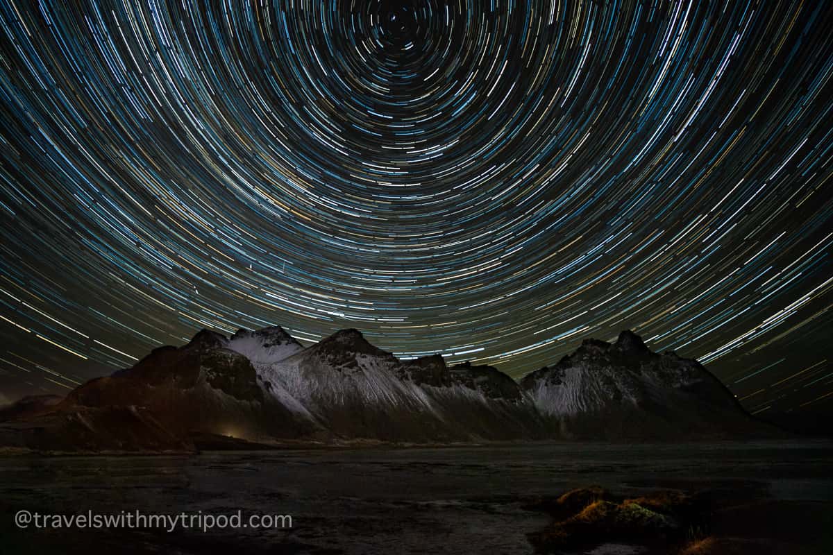 Star Trails at Vestrahorn