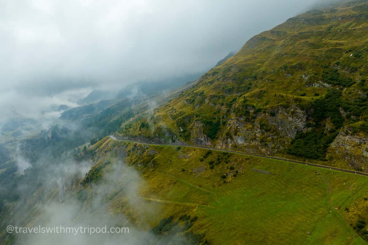 Timmelsjoch Pass in the Mist