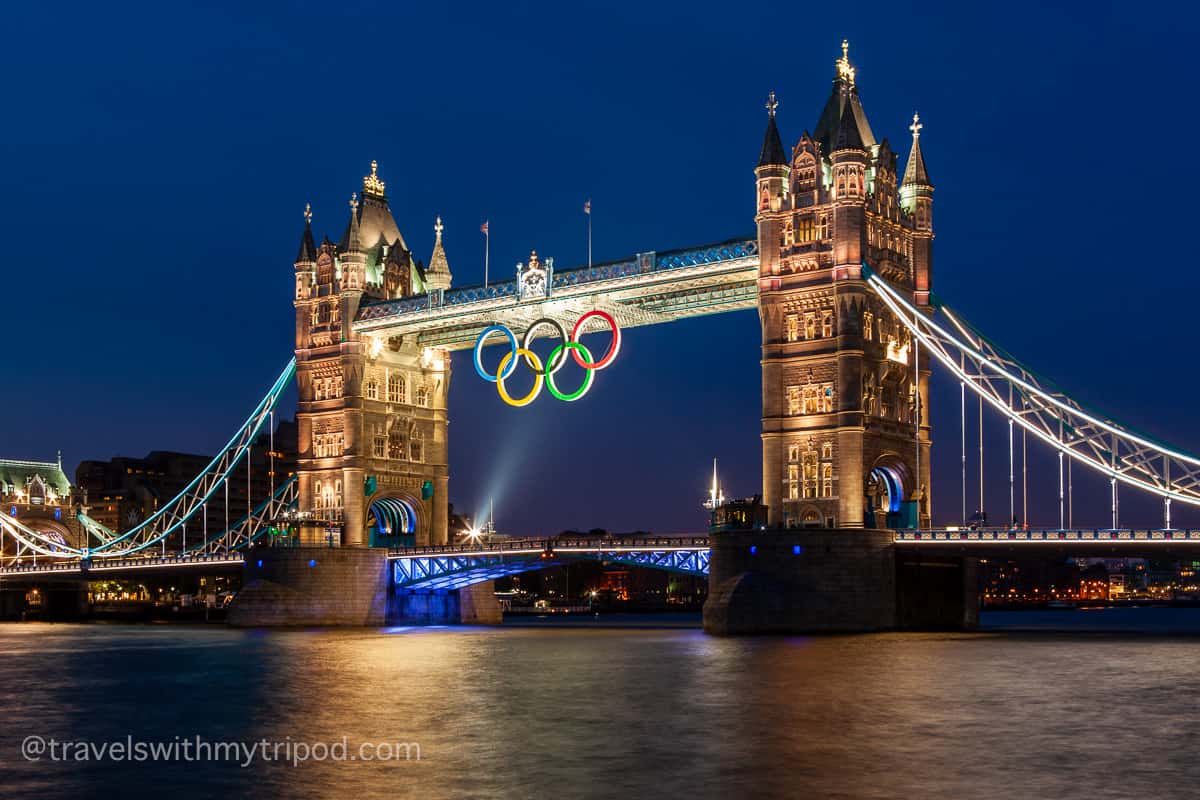 Tower Bridge Illuminated Gold For 2012 Olympics