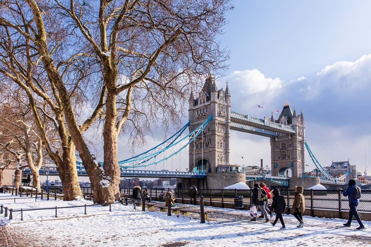 Tower Bridge in the Snow