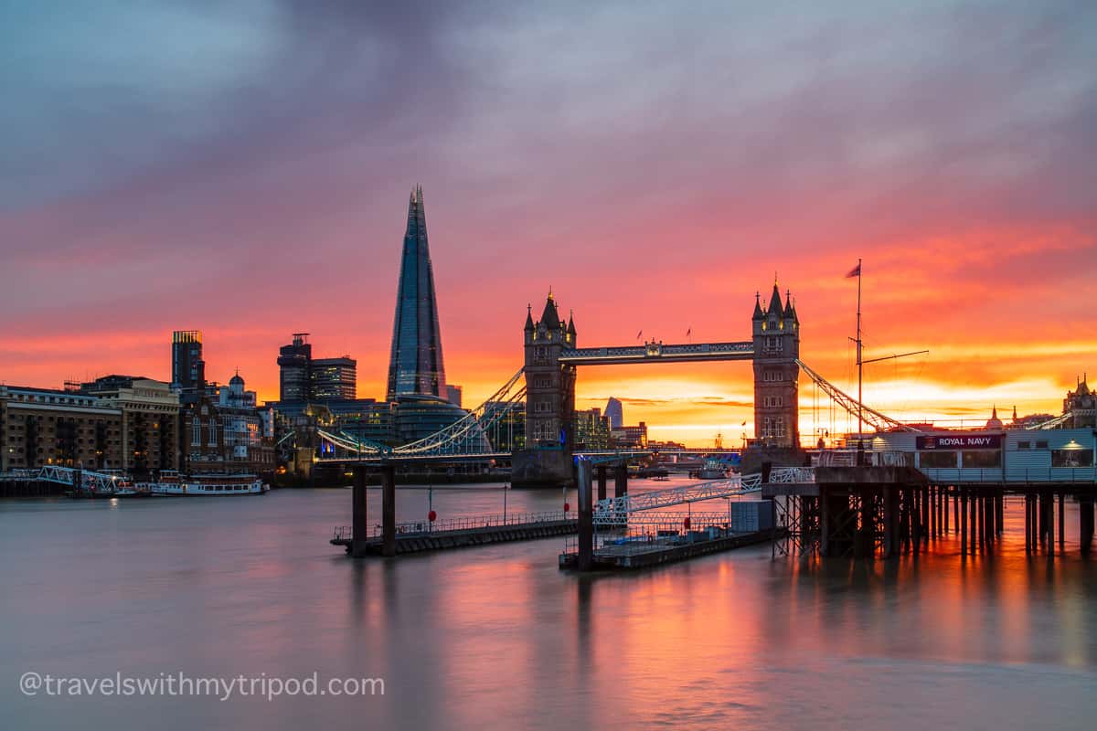 Tower Bridge Sunset From Wapping